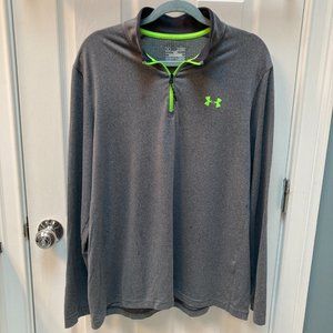 Under Armour Coldgear Loose 1/4 zip pullover gray size XL.